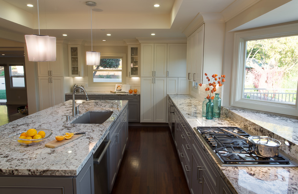 2 X 6 Subway Tile Kitchen Contemporary with None 