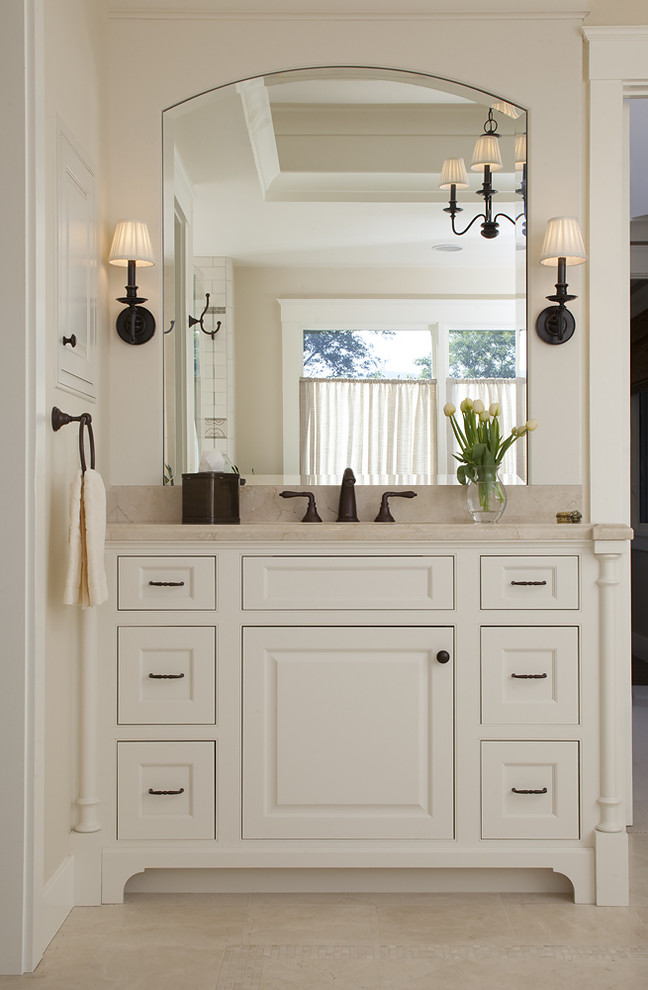 42 Inch Bath Vanity Bathroom Traditional with Baseboards Bathroom Lighting Chandelier