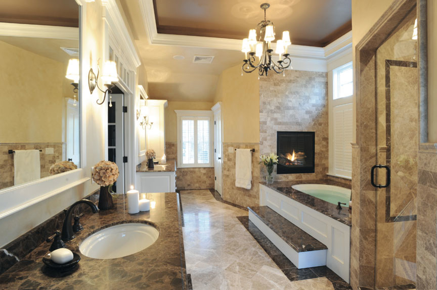 45 Inch Bathroom Vanity Bathroom Traditional with Emperador Marble Marble Countertop