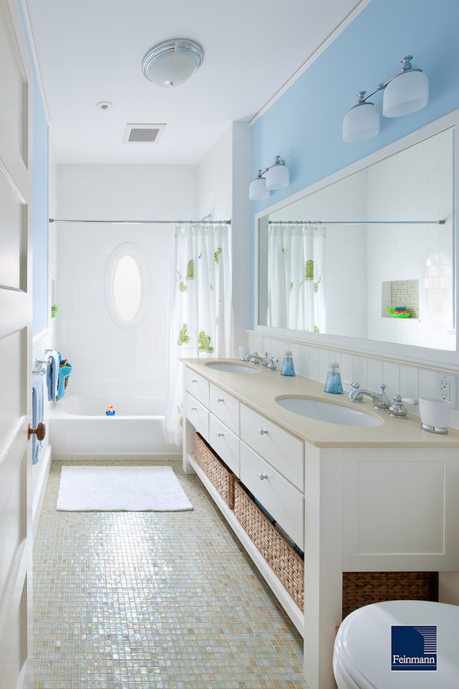 46 Bathroom Vanity Bathroom Traditional with Bathroom Mirror Ceiling Lighting