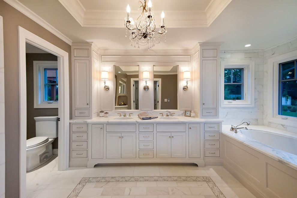 59 Inch Vanity Bathroom Traditional with Bath Chandelier Crystal Chandelier