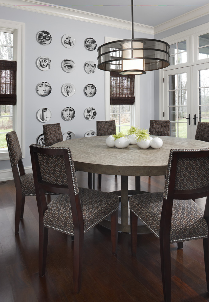60 Inch Square Dining Table Dining Room Contemporary with Centerpiece Crown Molding Dark