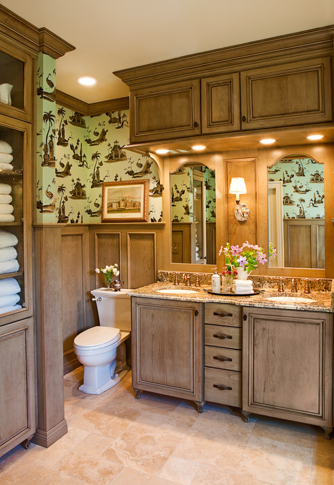 60 Inch Vanity Bathroom Traditional with Arched Mirror Bathroom Mirror