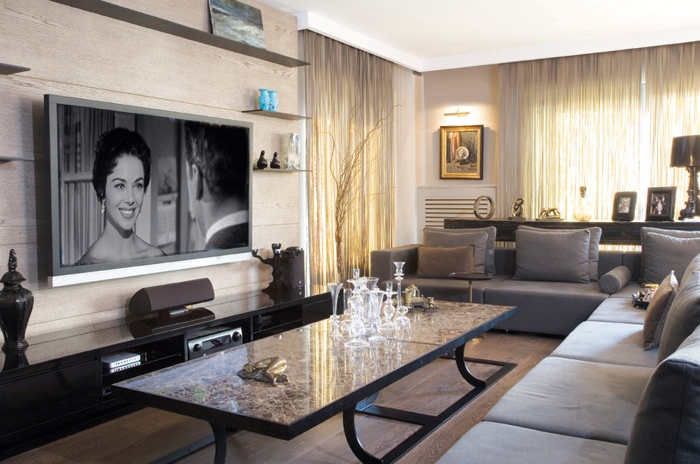 65 Inch Tv Stand Family Room Contemporary with Living Room 