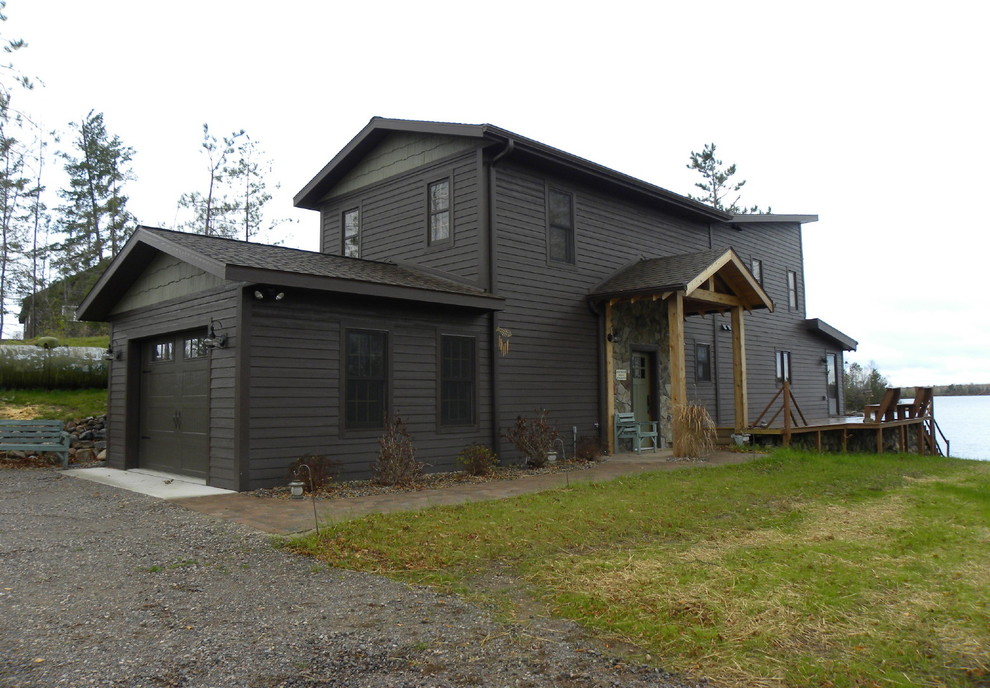 6x6 Cedar Post Exterior Traditional with Timber Porc 