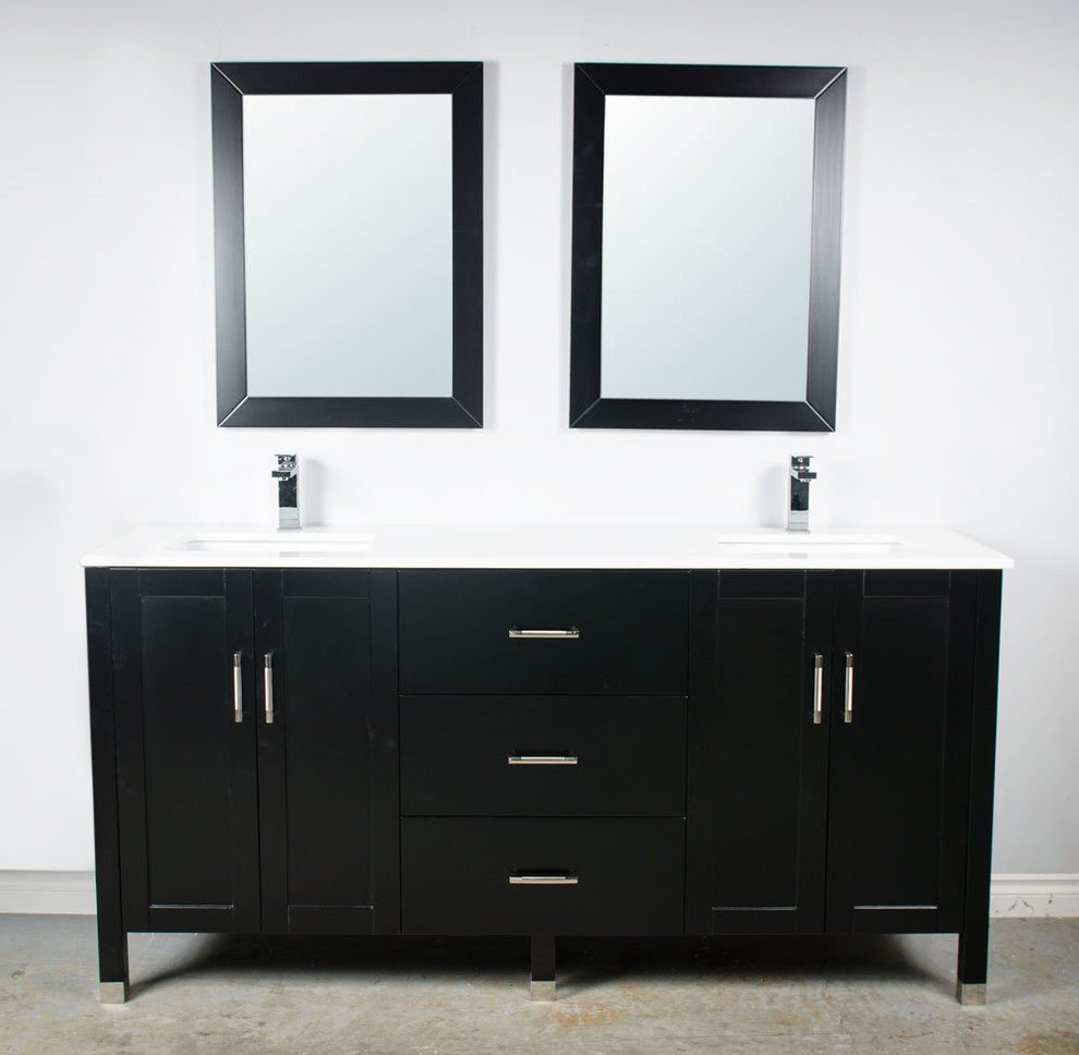 72 inch vanity Bathroom Transitional with 72 inch vanity bathroom