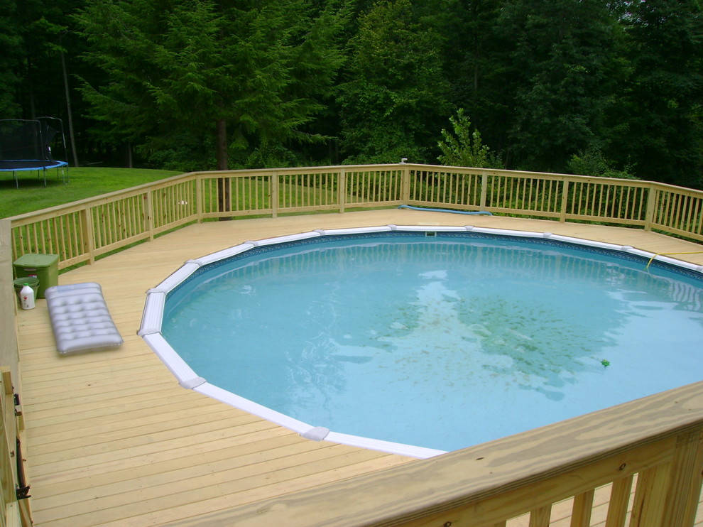 Above Ground Pool Decks Pool Traditional with Above Ground Pool Deck