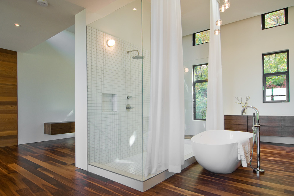 Acacia Hardwood Flooring Bathroom Modern with Bathroom Floor Bathroom Windows