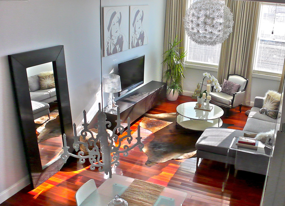 Acrylic Coffee Table Ikea Living Room Modern with Arm Chair Cow Hide