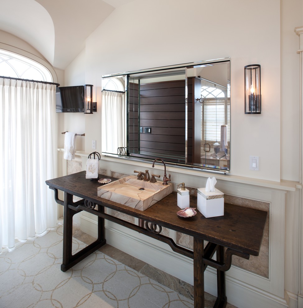 Acrylic Vanity Table Bathroom Beach with Area Rug Asian Console