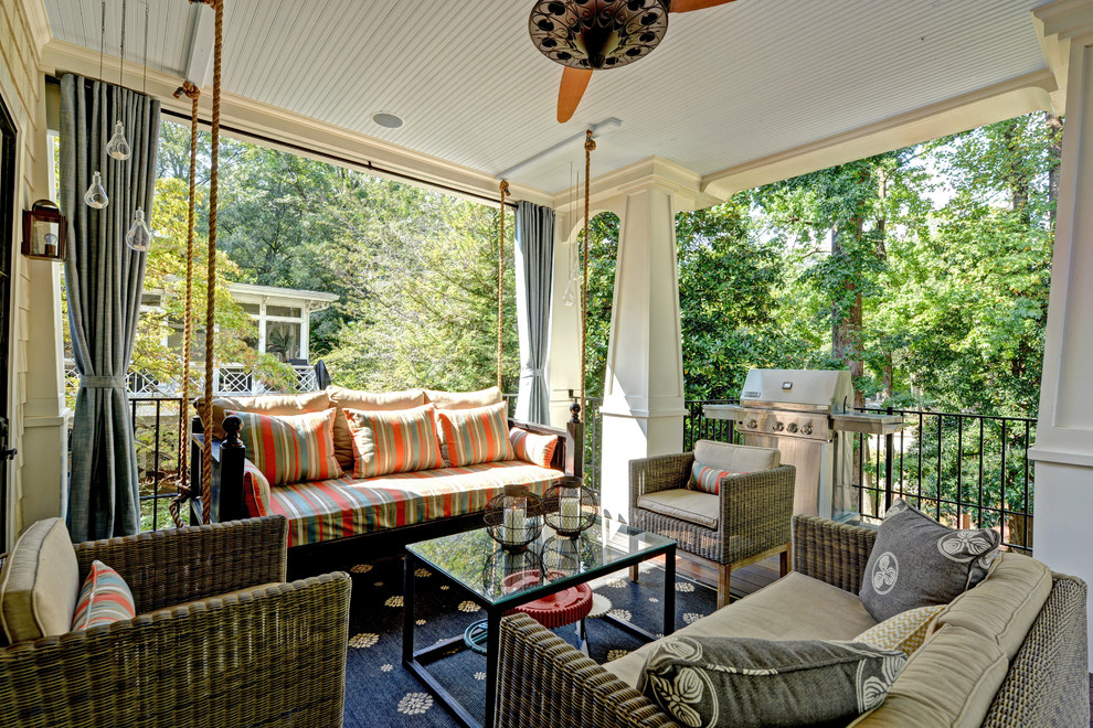 Adult Swing Sets Porch Traditional with Beadboard Beadboard Ceiling Candles