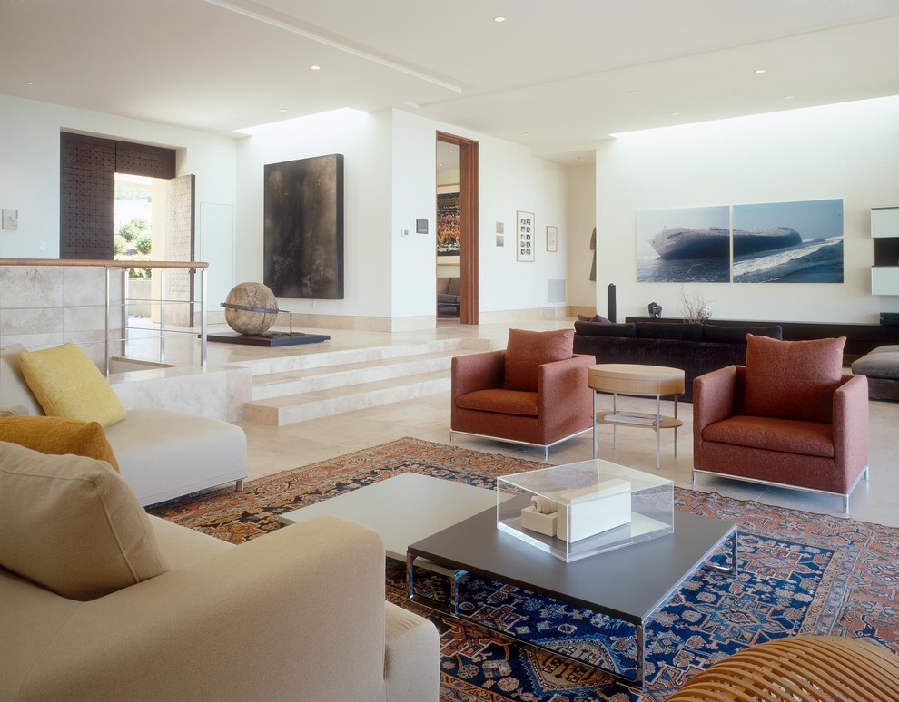 Affordable Modern Furniture Living Room Contemporary with Artwork Marble Flooring Nesting