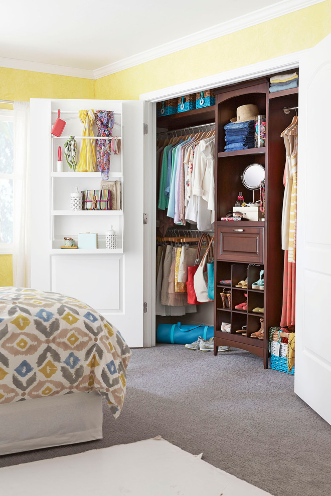 allen roth closet Spaces Transitional with closet closet door closet