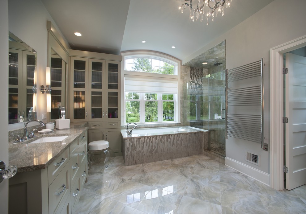 Amba Towel Warmers Bathroom Contemporary with Baseboards Bathroom Built in Storage