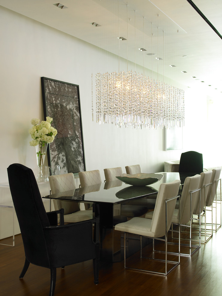 Amber Glass Chandelier Dining Room Contemporary with Glamor Glamour 