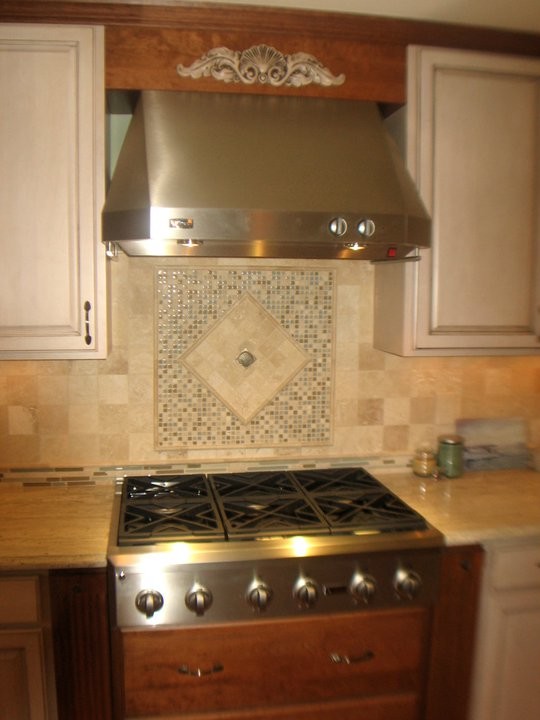Ambrosia White Granite Kitchen Traditional with None 3
