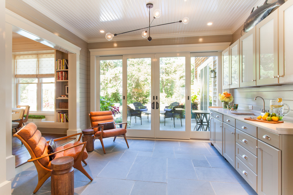 Andersen Patio Doors Kitchen Contemporary with Apparatus Studio Beadboard Ceiling