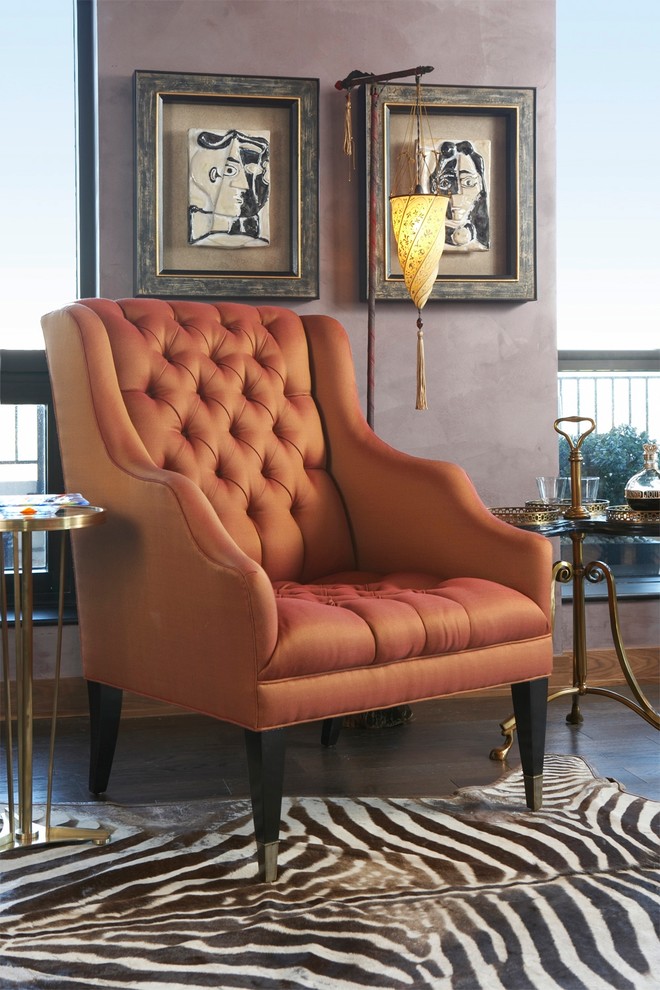 Animal Hide Rugs Living Room Modern with Fortuny Fortuny Floor Lamp