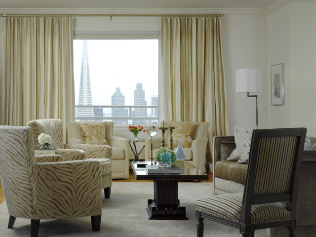 animal print chairs Spaces Contemporary with chairs Coddington Design coffee