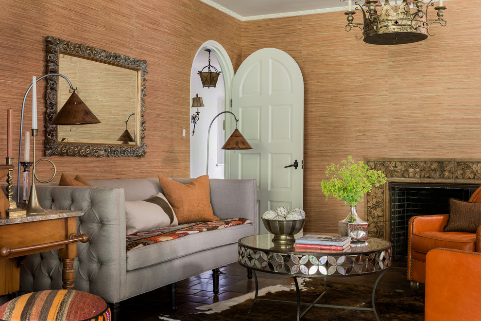 Antique Mirror Coffee Table Living Room Mediterranean with Antique Chandelier Antique Mirror