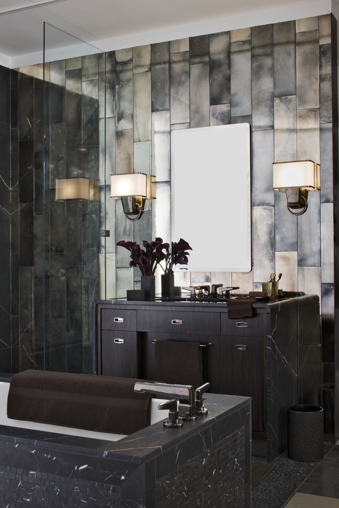 Antique Mirror Tiles Bathroom Contemporary with Basin Bathroom Best Bill