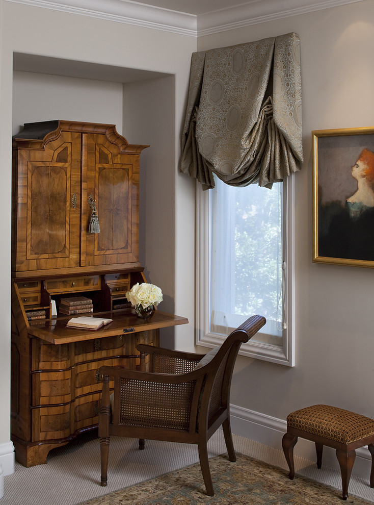 Antique Writing Desk Home Office Traditional with Alcove Antique Area Rug