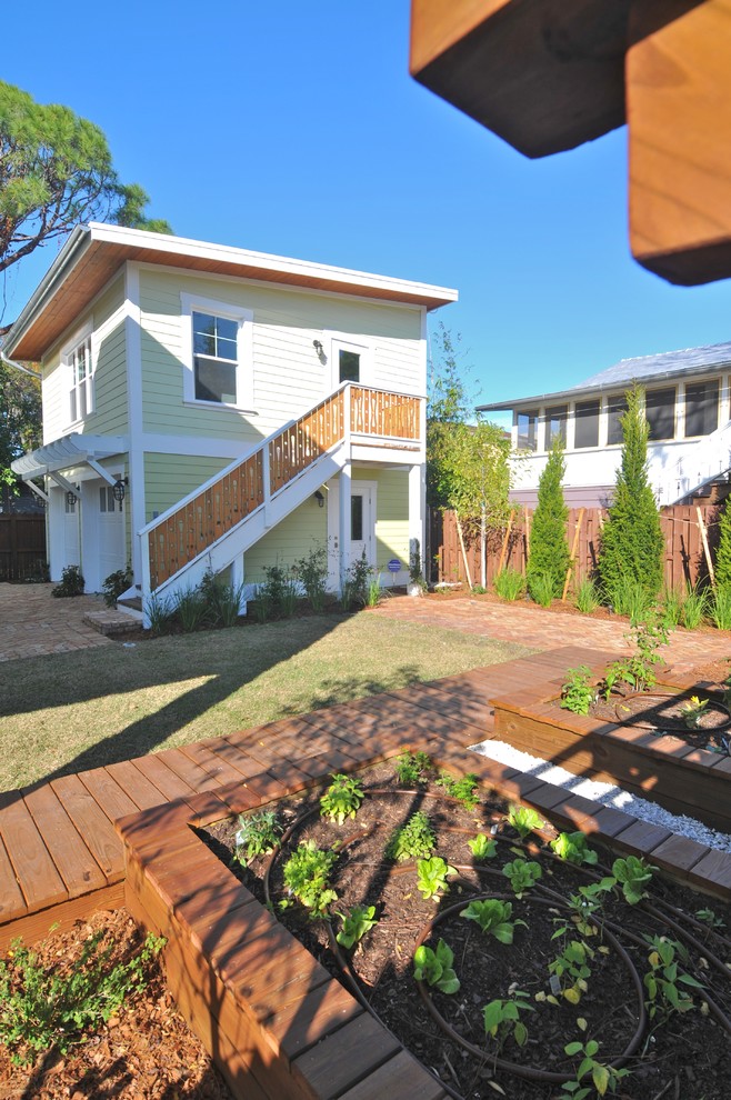 Apartment Sized Furniture Exterior Eclectic with Deck Detached Garage Edible