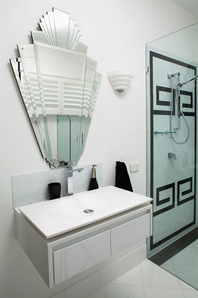 Art Deco Wall Art Bathroom Contemporary with Art Deco Art Deco