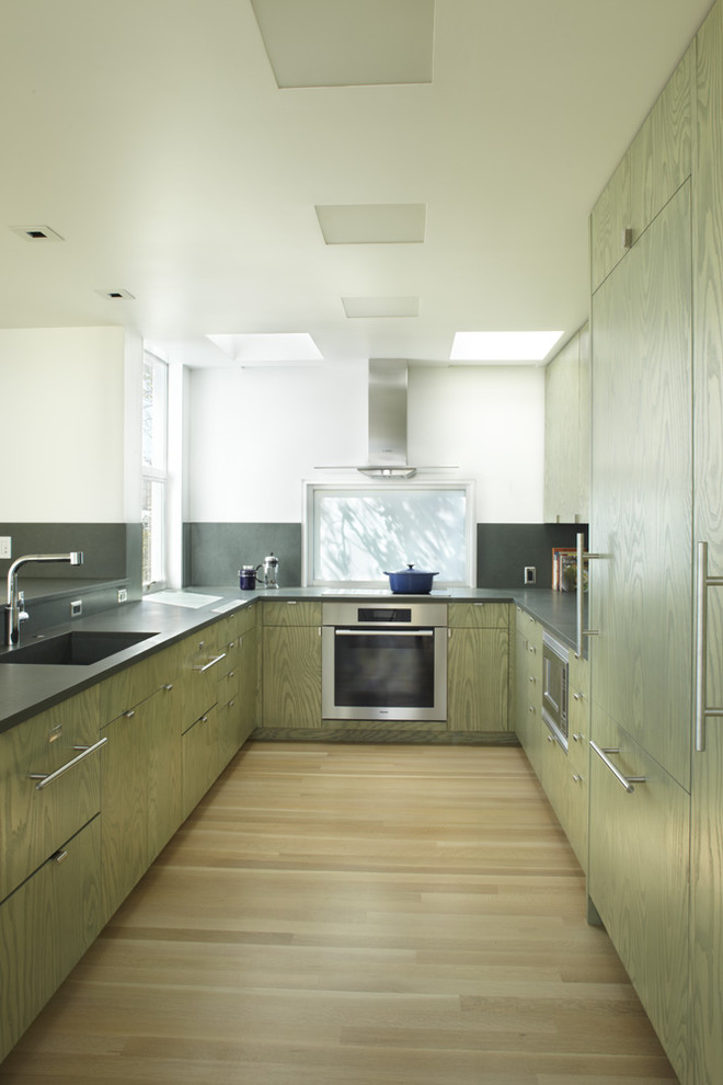Ash Kitchen Cabinets Kitchen Contemporary with Cabinet Front Refrigerator Kitchen
