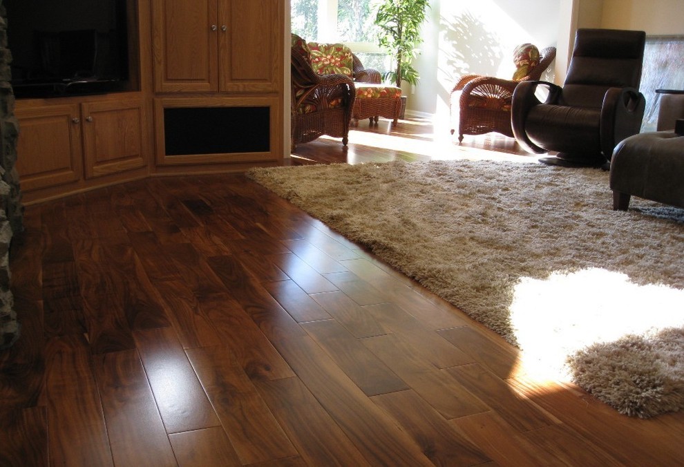 Asian Walnut Flooring Spaces Traditional with Acacia Asian Walnut Hardwood