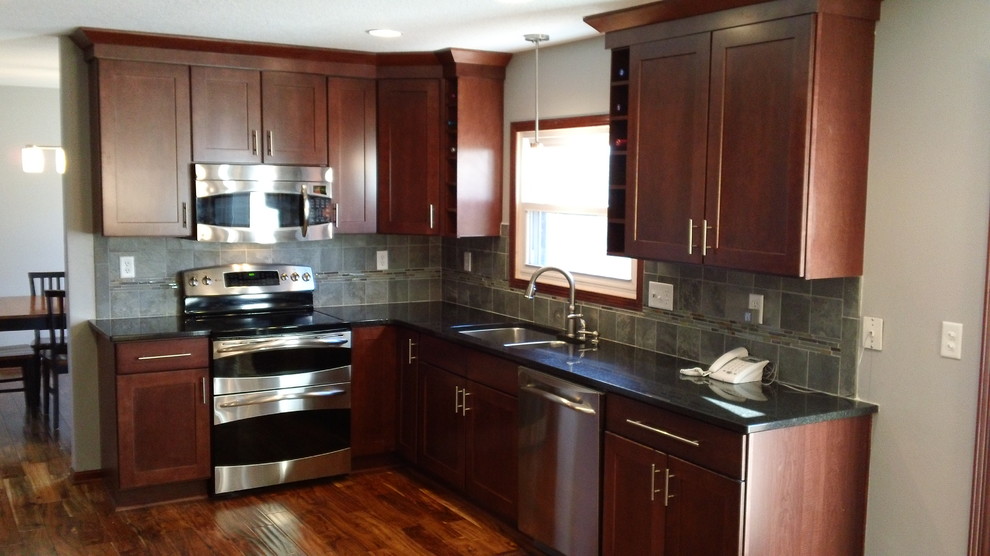 Asian Walnut Hardwood Kitchen Contemporary with Asian Walnut Hardwood Floors