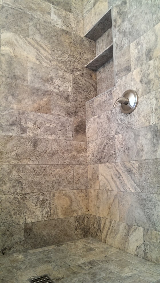 Atlanta Bathroom Remodeling Bathroom Contemporary with Custom Made Grey Marble Modern