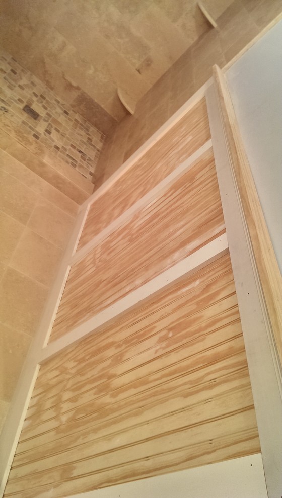 Atlanta Bathroom Remodeling Bathroom Craftsman with Beige Shower Corner Shelf1