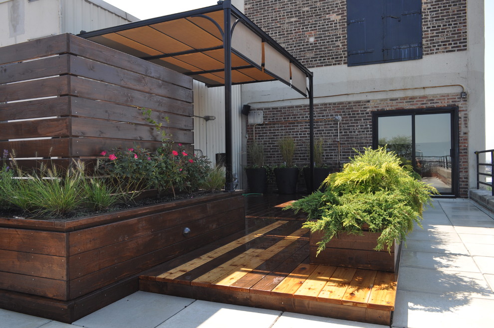 Awnings for Decks Landscape Contemporary with Awning Beige Awning Brick
