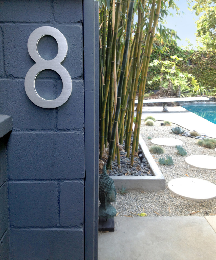 Backlit House Numbers Exterior Modern with 10 Address Numbers 10