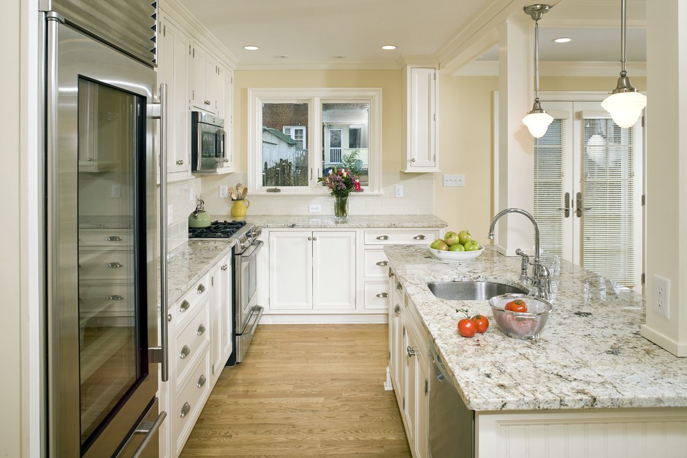 Backsplashes for Granite Countertops Kitchen Traditional with Beams Bright Kitchen French