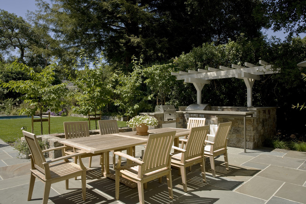 Backyard Bbq Designs Patio Traditional with Arbor Ashlar Pattern Barbecue