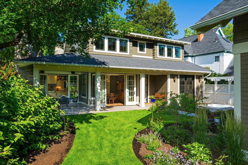 Backyard Covered Patios Exterior Traditional with Backyard Covered Patio Craftsman