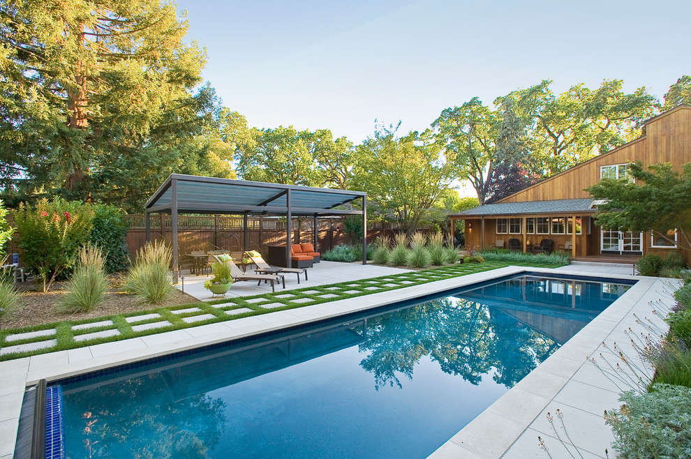 Backyard Covered Patios Pool Contemporary with Backyard Covered Patio Lawn