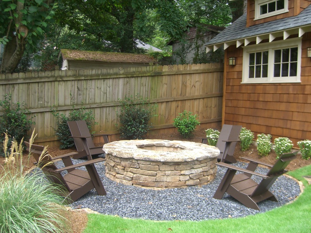 Backyard Fire Pits Patio Craftsman with Adirondack Chairs Grass Grasses