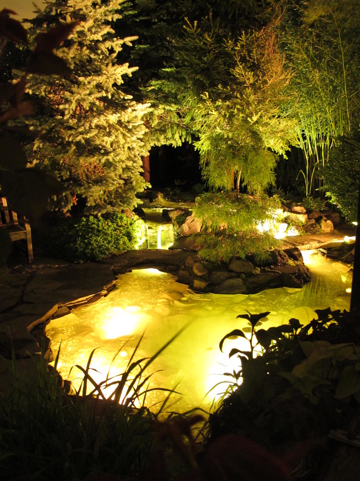 Backyard Koi Pond Landscape Traditional with Backyard Koi Pond Bog1
