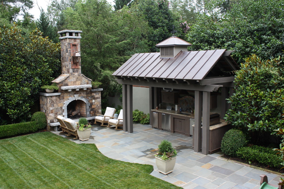Backyard Pavilion Plans Patio Traditional with Bluestone Boxwood Container Plants