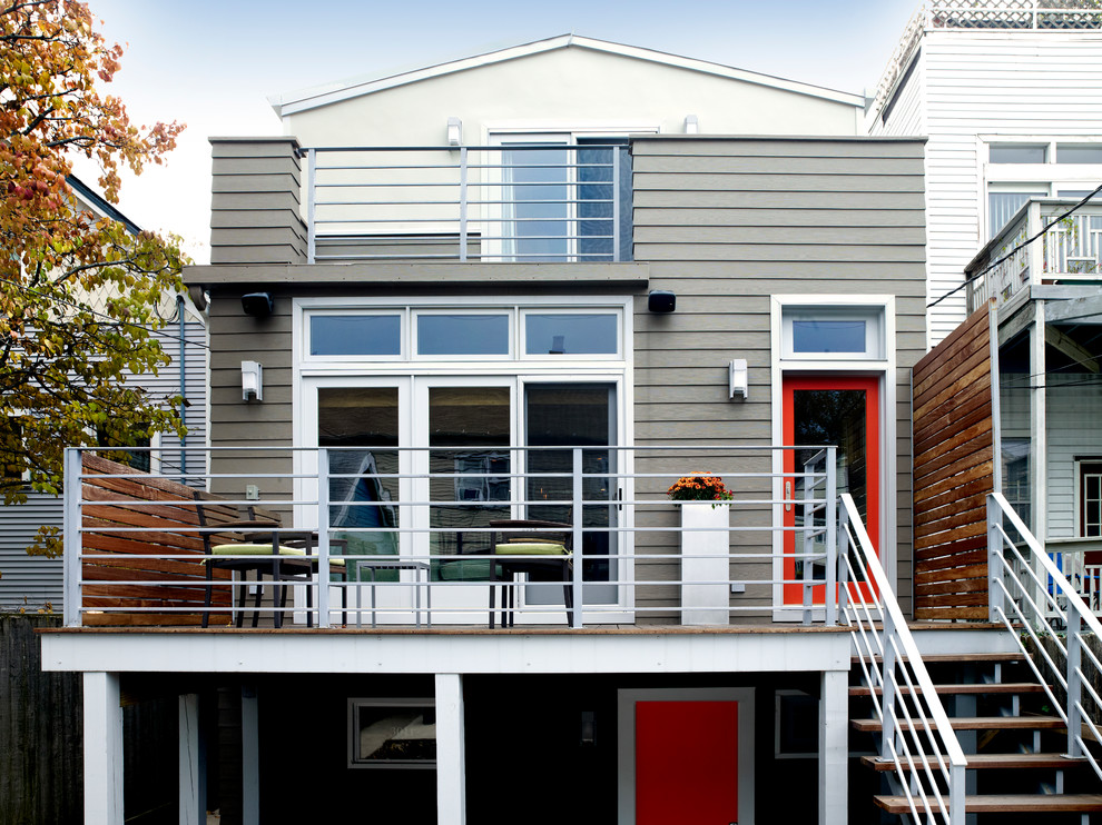 Balcony Privacy Screen Patio Contemporary with Hardie Siding Master Bedroom