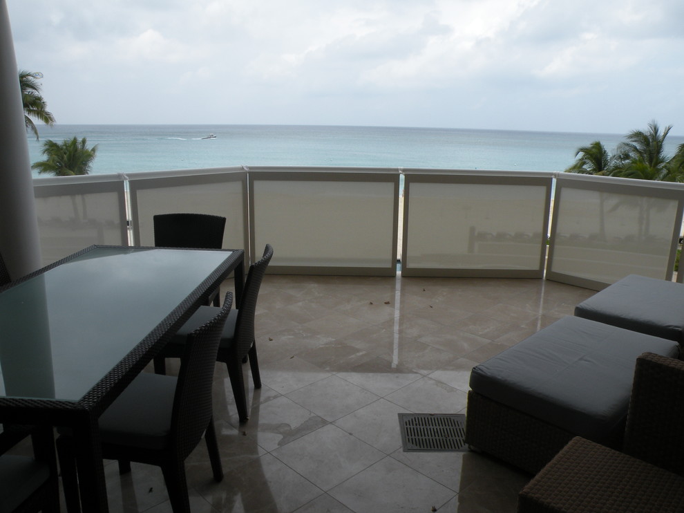 Balcony Privacy Screen Patio Traditional with None 3
