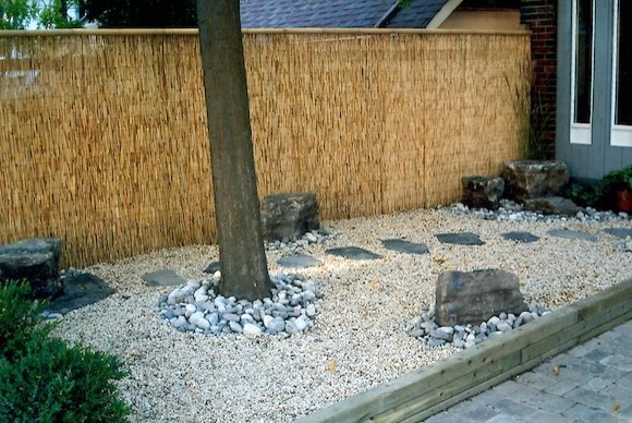 Bamboo Fence Ideas Landscape Asian with None 2