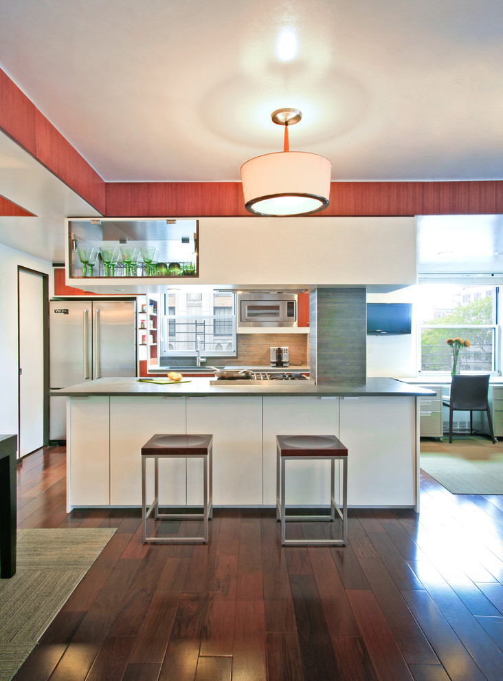 Bamboo Flooring Colors Kitchen Contemporary with Area Rug Breakfast Bar
