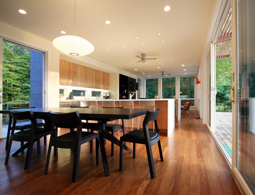 Bamboo Flooring Colors Kitchen Modern with Bamboo Flooring Breakfast Bar