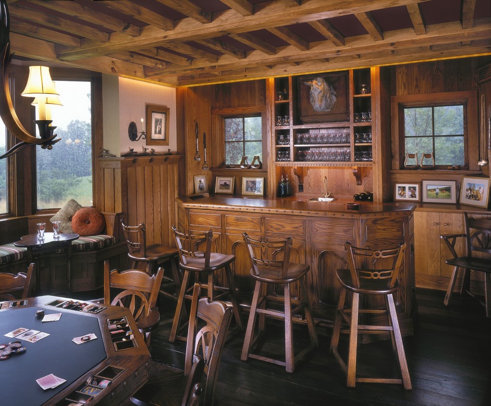 Bar Shelving Ideas Family Room Traditional with Bar Bar Sink Barware