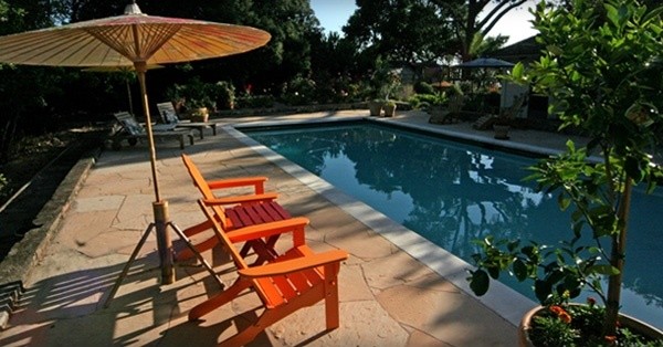 Barcelona Chair Knock Off Pool Contemporary with Armchair Chair Deck Tiles