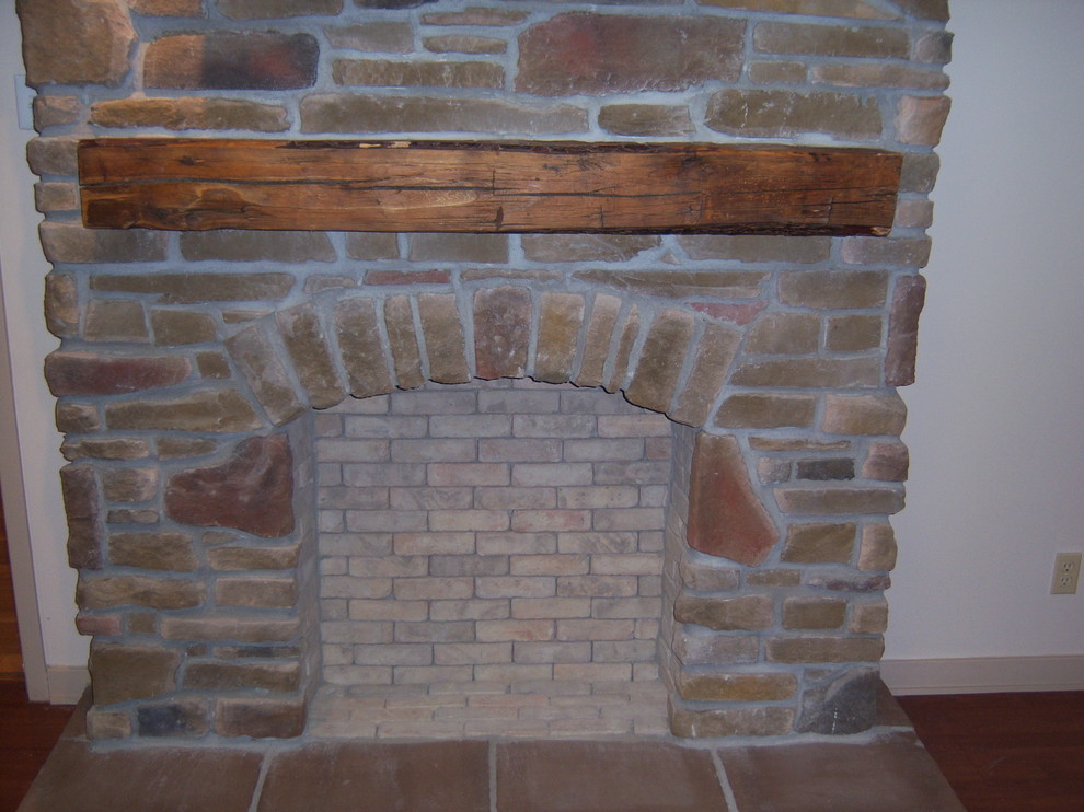 Barn Beam Mantels Living Room Traditional with None 